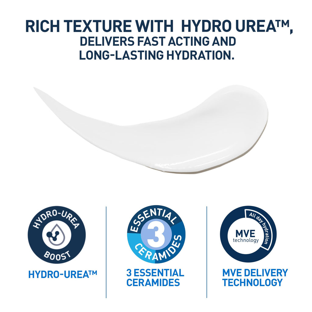 CeraVe Intensive Moisturising Lotion With 3 Essential Ceramides, Hyaluronic Acid, Shea Butter, MVE Technology, For Very Dry Itchy Skin, Fast-Acting, Fragrance Free, 473ml