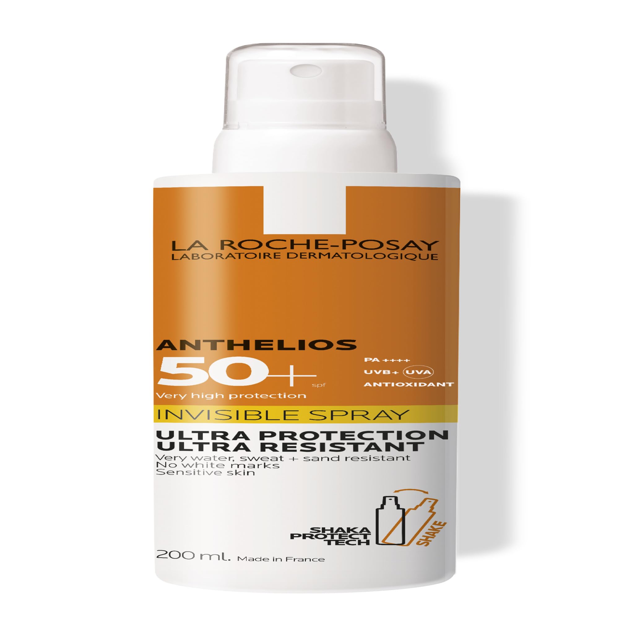 La Roche-Posay Anthelios Invisible Spray SPF50+, Very High Sun Protection Body Sunscreen, UVA UVB Protection, Water Resistant, Shea Butter, Lightweight Finish, 200ml