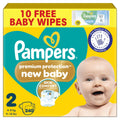 Pampers Premium Protection New Baby Nappies Size 2, 240 Count, 4-8kg Monthly Pack - Damaged Box