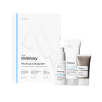The Ordinary Face & Body Set - Niacinamide 5% Emulsion, Natural Moisturizing Factors + Inulin Lotion, Hyaluronic Acid