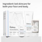 The Ordinary Face & Body Set - Niacinamide 5% Emulsion, Natural Moisturizing Factors + Inulin Lotion, Hyaluronic Acid