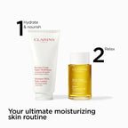 Clarins Moisture-Rich Body Lotion 200ml | Deeply Nourishing Shea Butter Formula, 48-Hour Hydration, Suitable for Dry & Dehydrated Skin - Damaged Box