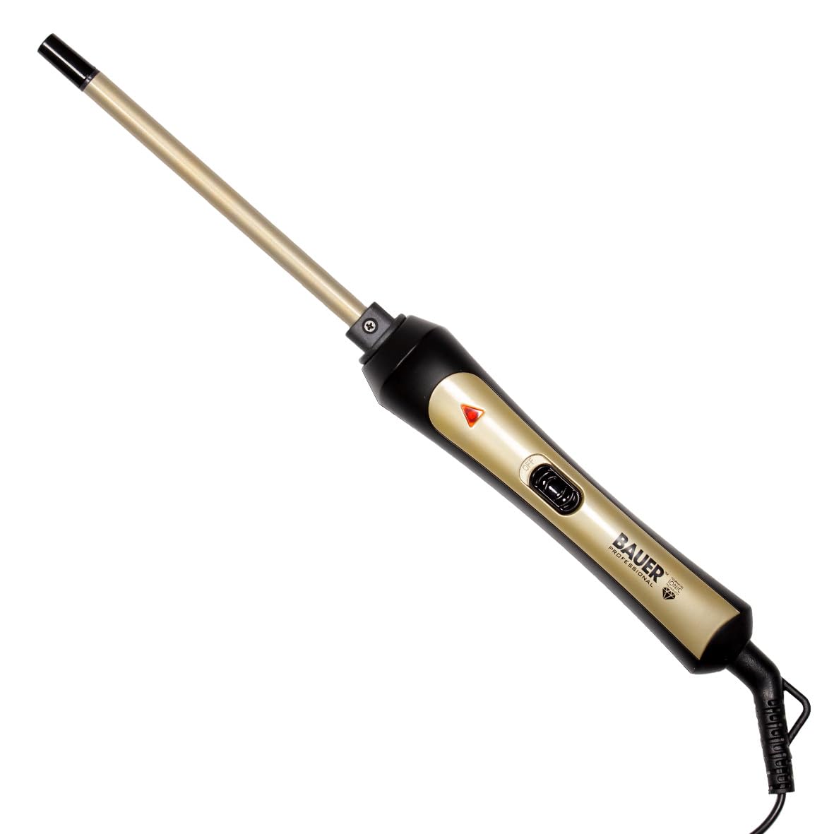 Bauer 38860 Slimline Curling Wand/TourmaPro Styler/Curls for All Hair Types/Ultra Slim 9mm Barrel / 200^0 Heat / 360^0 Swivel Cord/Cool Touch Tip - Damaged Box