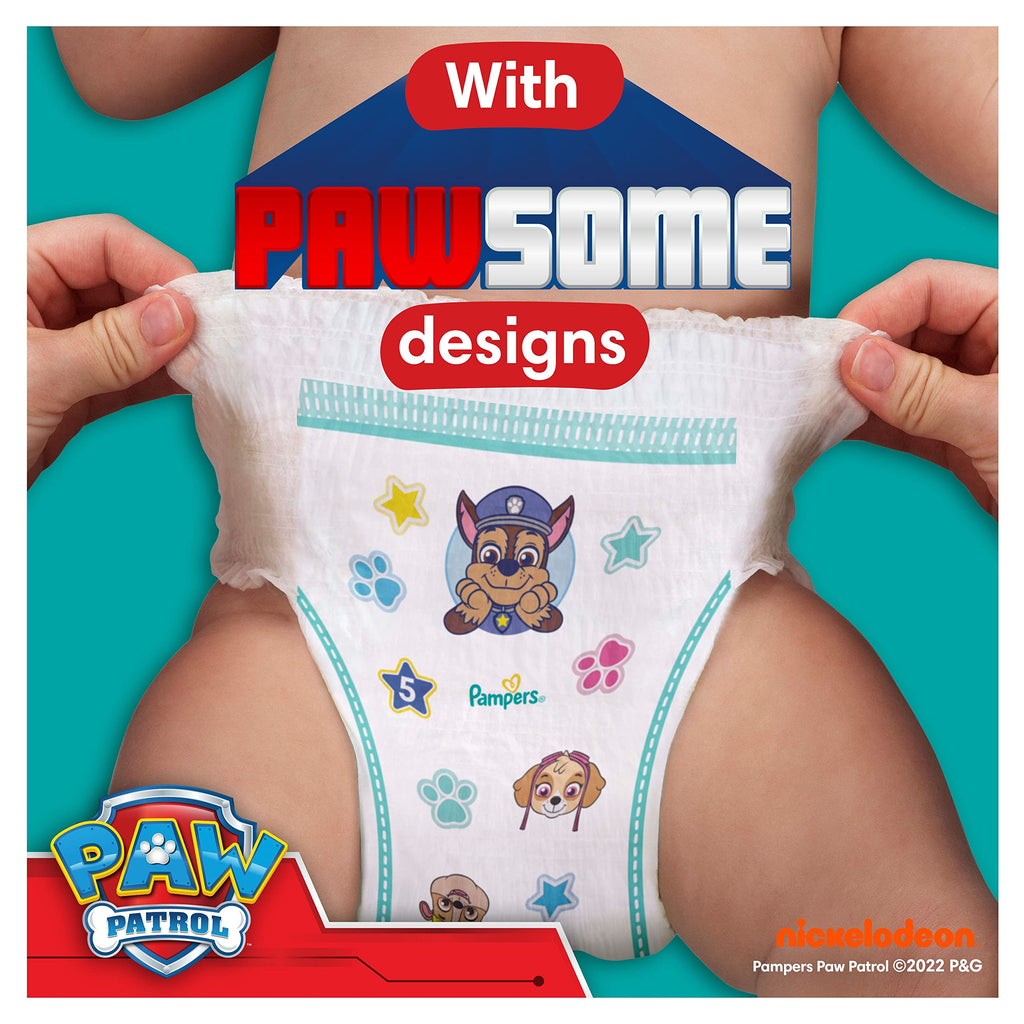 Pampers Baby-Dry Paw Patrol Nappy Pants Size 5 - 160 Nappies - Bulk Pack - Damaged Box