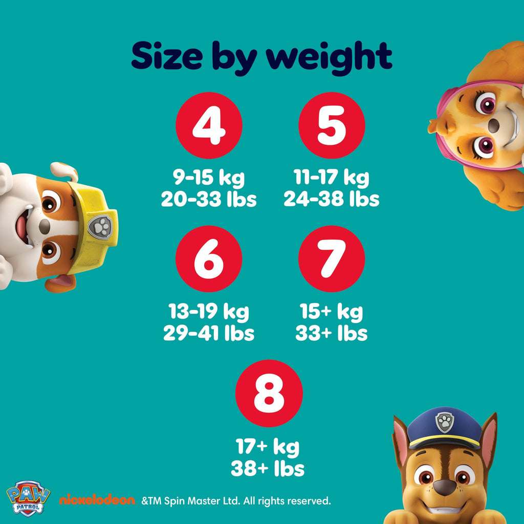 Pampers Baby-Dry Paw Patrol Nappy Pants Size 5 - 160 Nappies - Bulk Pack - Damaged Box