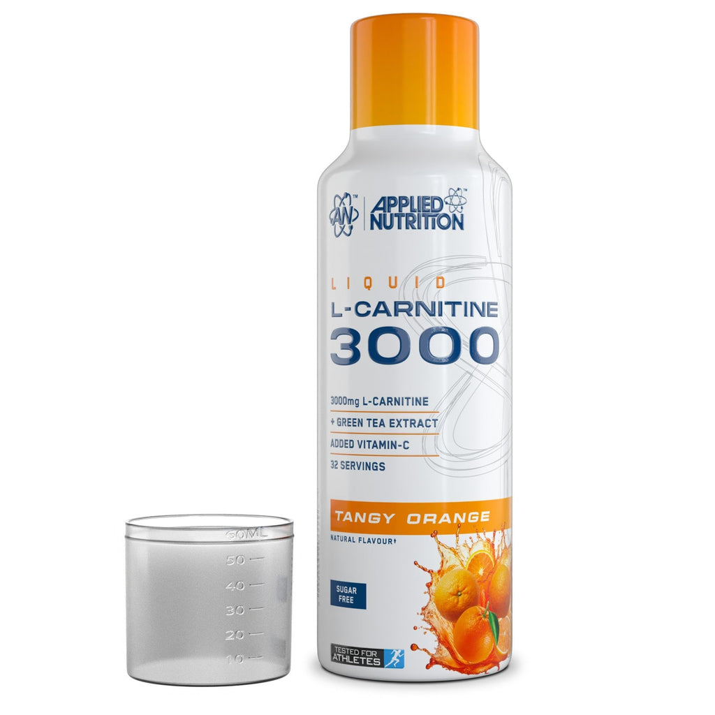 Applied Nutrition L Carnitine 3000 Liquid - L-Carnitine with Green Tea & Vitamin C, Boosts Energy & Weight Management, Vegan (480ml - 32 Servings) (Sour Apple) (Packaging May Vary)