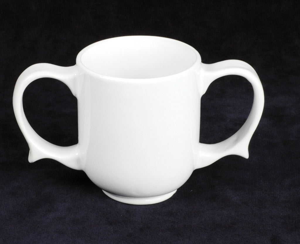 NRS Healthcare Wade Dignity Two Handled Mug - White, Adaptive Drinking Cup, Disability Aid, Elderly Care - Very Good