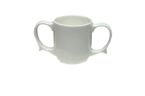 NRS Healthcare Wade Dignity Two Handled Mug - White, Adaptive Drinking Cup, Disability Aid, Elderly Care - Very Good