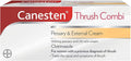 Canesten Thrush Combi Pessary & External Cream for Thrush Treatment | Clotrimazole | Two-Step Complete Relief Thrush Treatment - BBE 12/2027