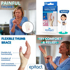 Epitact - Flexible Day Thumb Brace For Painful Thumbs - Left Hand - Size M - Like New