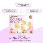 Golden Eye Mask Collagen & Hyaluronic Acid Under Eye Patches - 24 Pairs for Dark Circles, Puffy Eyes, Wrinkles, Hydration - Damaged Box