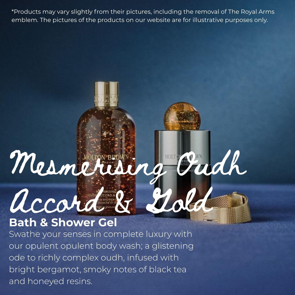 Molton Brown Mesmerising Oudh Accord & Gold Bath & Shower Gel 300ml Luxury Body Wash