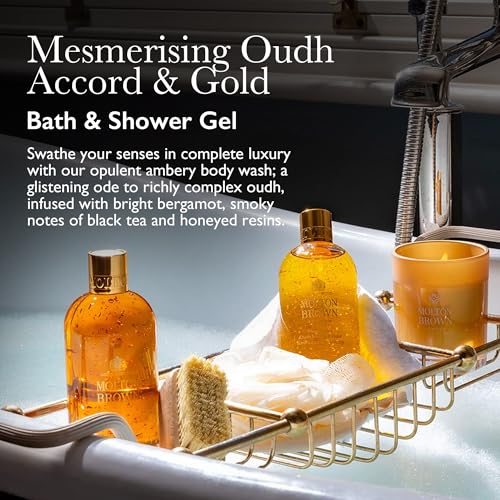 Molton Brown Mesmerising Oudh Accord & Gold Bath & Shower Gel 300ml Luxury Body Wash