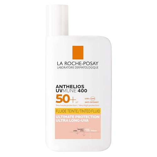 La Roche-Posay Anthelios UVMune 400 Invisible Tinted Fluid SPF50+ Sun Cream 50ml - Sensitive Skin UVA UVB Protection