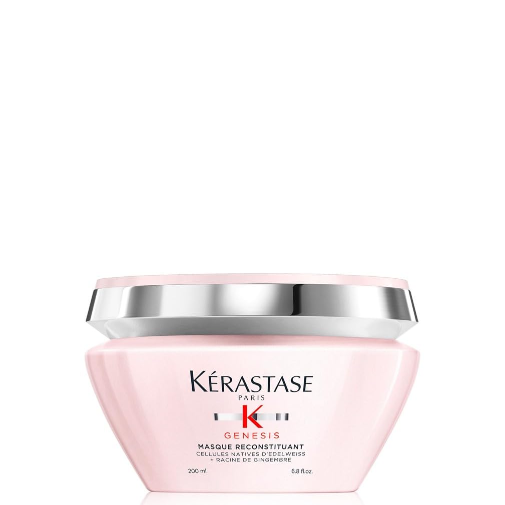 K'erastase Genesis, Nourishing & Fortifying Anti-Hair Fall Mask, For Weakened Hair, With Ginger Root & Edelweiss Flower, Masque Reconstituant, 200ml