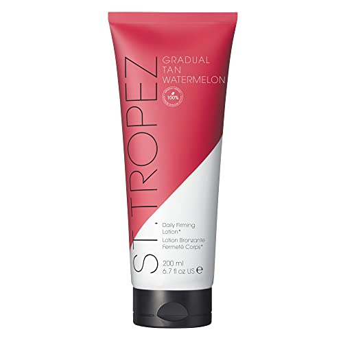 St.Tropez Gradual Tan Watermelon, Daily Firming Lotion, Hydrating Self Tan Moisturiser, 5 Skincare Benefits, Vegan, Natural & Cruelty Free, 200 ml - Damaged Box