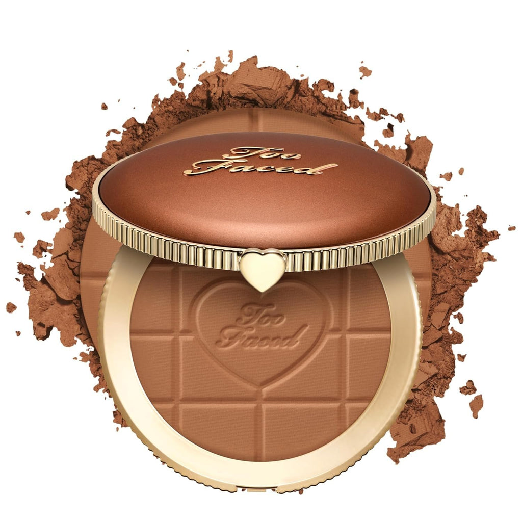 Too Faced Chocolate Soleil Matte Bronzer - Milk Chocolate - Blurring Face Makeup - Damaged Box