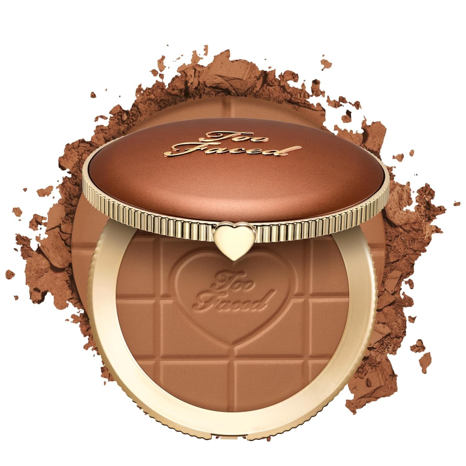 Too Faced Chocolate Soleil Matte Bronzer - Milk Chocolate - Blurring Face Makeup - Damaged Box