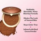 Too Faced Chocolate Soleil Matte Bronzer - Milk Chocolate - Blurring Face Makeup - Damaged Box