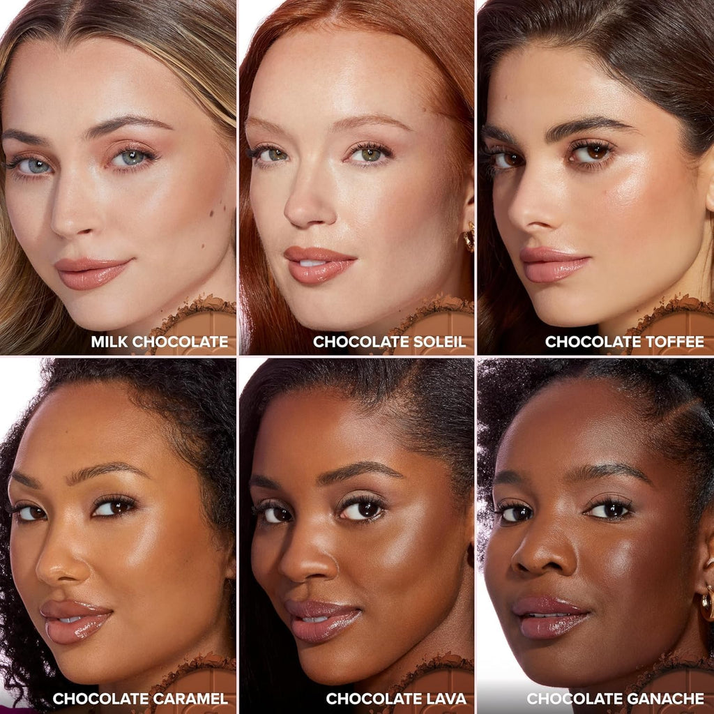 Too Faced Chocolate Soleil Matte Bronzer - Milk Chocolate - Blurring Face Makeup - Damaged Box