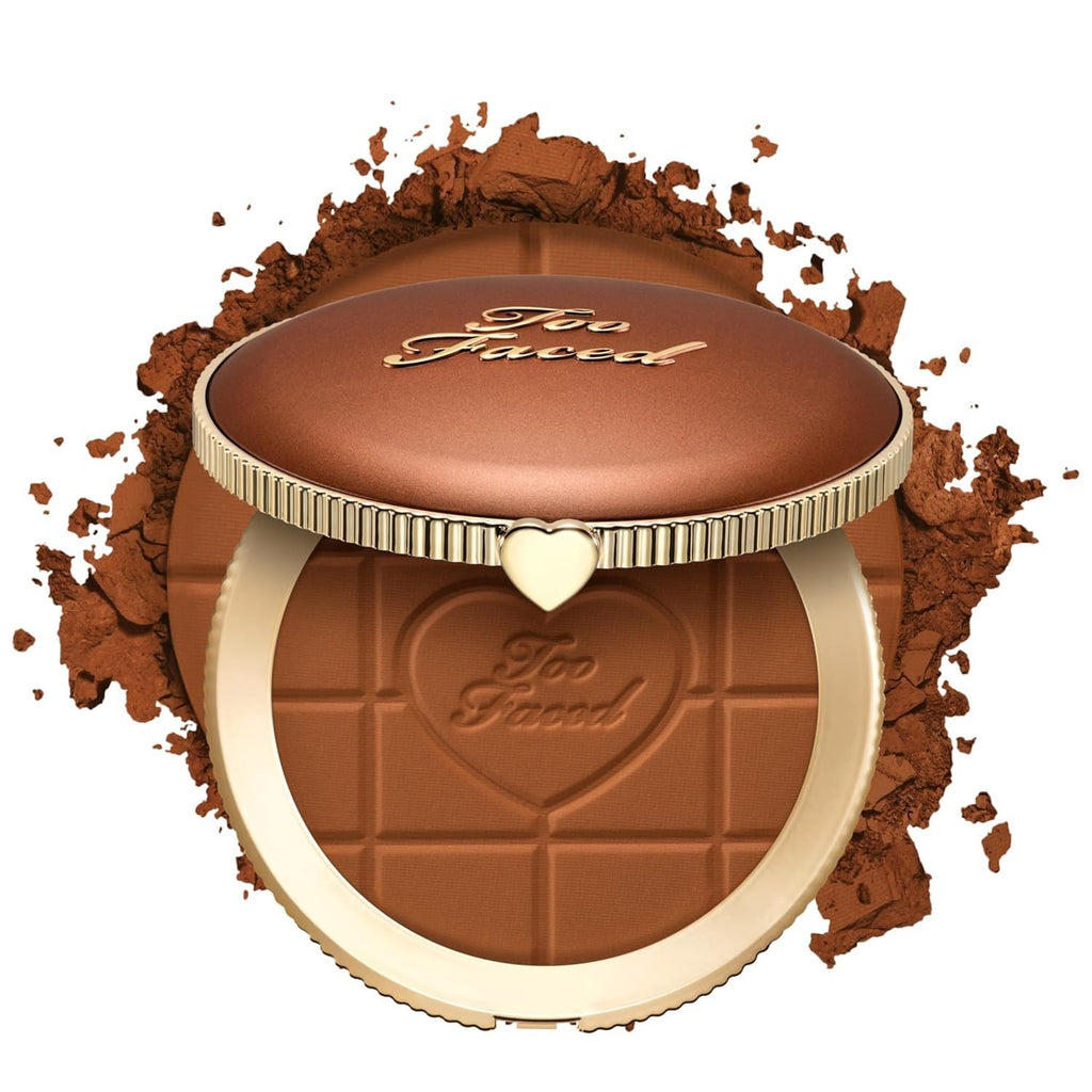 Too Faced Chocolate Soleil Matte Bronzer - Milk Chocolate - Blurring Face Makeup - Damaged Box