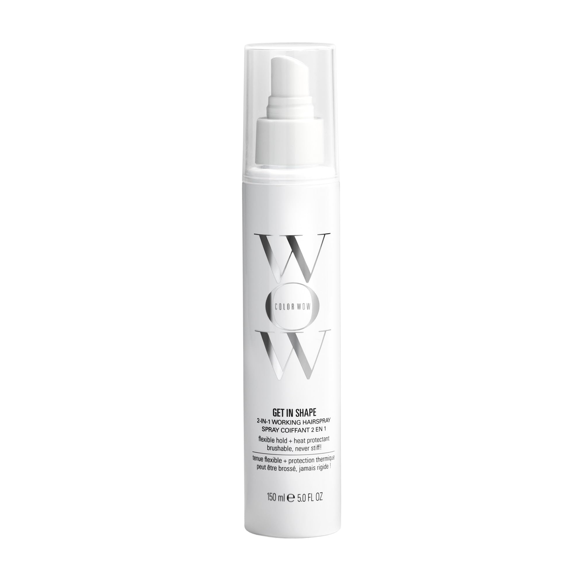 COLOR WOW Get In Shape Non-Aerosol Hairspray - Flexible, Strong Hold with Glossy Finish | Heat Protection + Touchable Control | No Dulling or Yellowing on Colour-Treated Hair