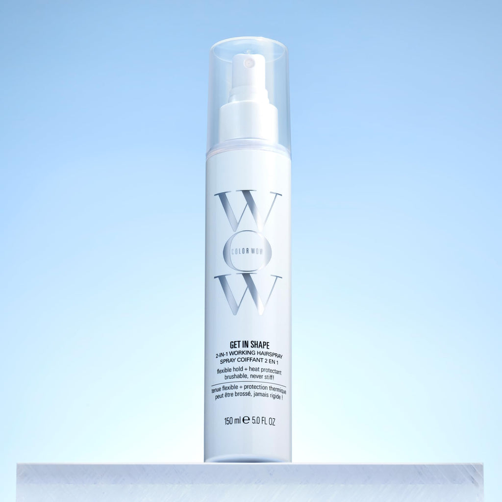 COLOR WOW Get In Shape Non-Aerosol Hairspray - Flexible, Strong Hold with Glossy Finish | Heat Protection + Touchable Control | No Dulling or Yellowing on Colour-Treated Hair