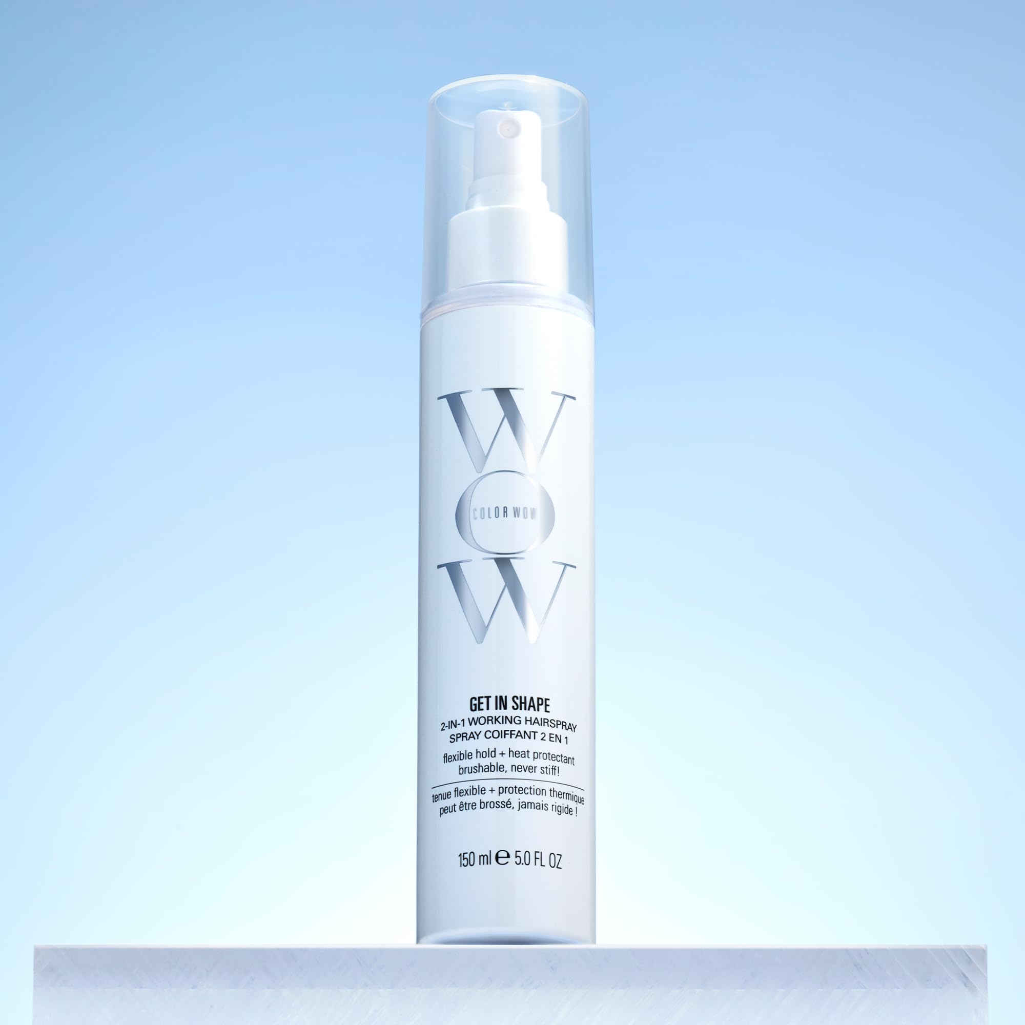 COLOR WOW Get In Shape Non-Aerosol Hairspray - Flexible, Strong Hold with Glossy Finish | Heat Protection + Touchable Control | No Dulling or Yellowing on Colour-Treated Hair