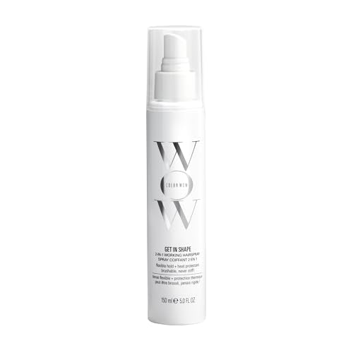COLOR WOW Get In Shape Non-Aerosol Hairspray - Flexible, Strong Hold with Glossy Finish | Heat Protection + Touchable Control | No Dulling or Yellowing on Colour-Treated Hair