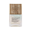 Nails Inc Plant Power Nail Polish, Glowing Somewhere, White Shimmer, 73% Plant-Based, Long Wearing, Quick Dry, High Shine Gel Like Finish, 21-Free, Vegan & Cruelty Free Nail Polish, 14 ML - Damaged Box
