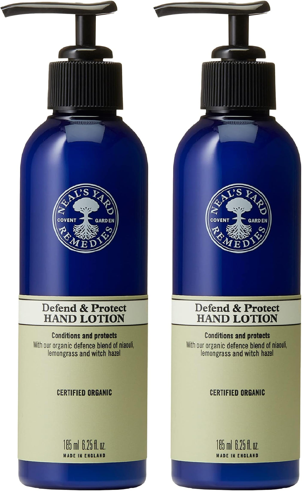 Neal's Yard Remedies Defend and Protect Hand Lotion | Conditions for Beautifully Soft Skin | 185ml