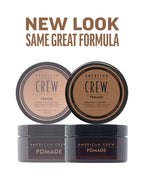 American Crew Pomade with Medium Hold and High Shine, Gifts for Men, for Shape and Control, Water-Based Pomade, Hair Styling for Men - 85 g - Damaged Box