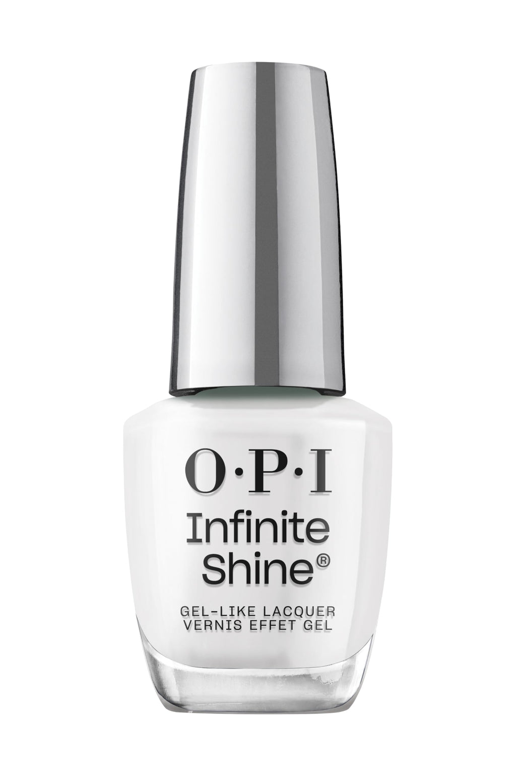 OPI Infinite Shine Nail Polish - Funny BunnyTM - Gel Like & Long Lasting White Cr`eme Nail Polish - with Pre-Cured Gel Technology & OPI Pro-Wide Brush (15ml)