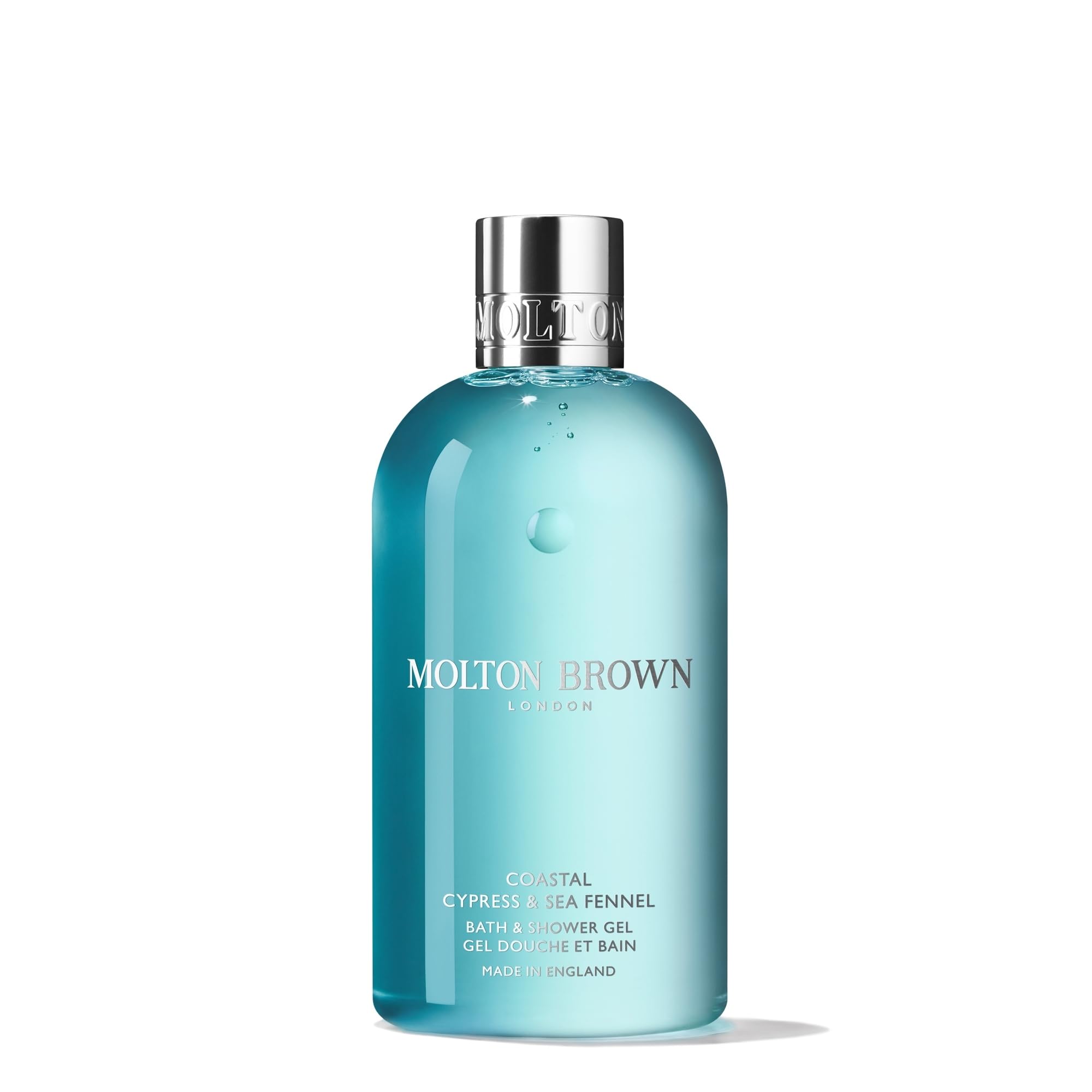 Molton Brown Coastal Cypress & Sea Fennel Bath & Shower Gel 300ml - Refreshing Body Wash for Men & Women - Damaged Box