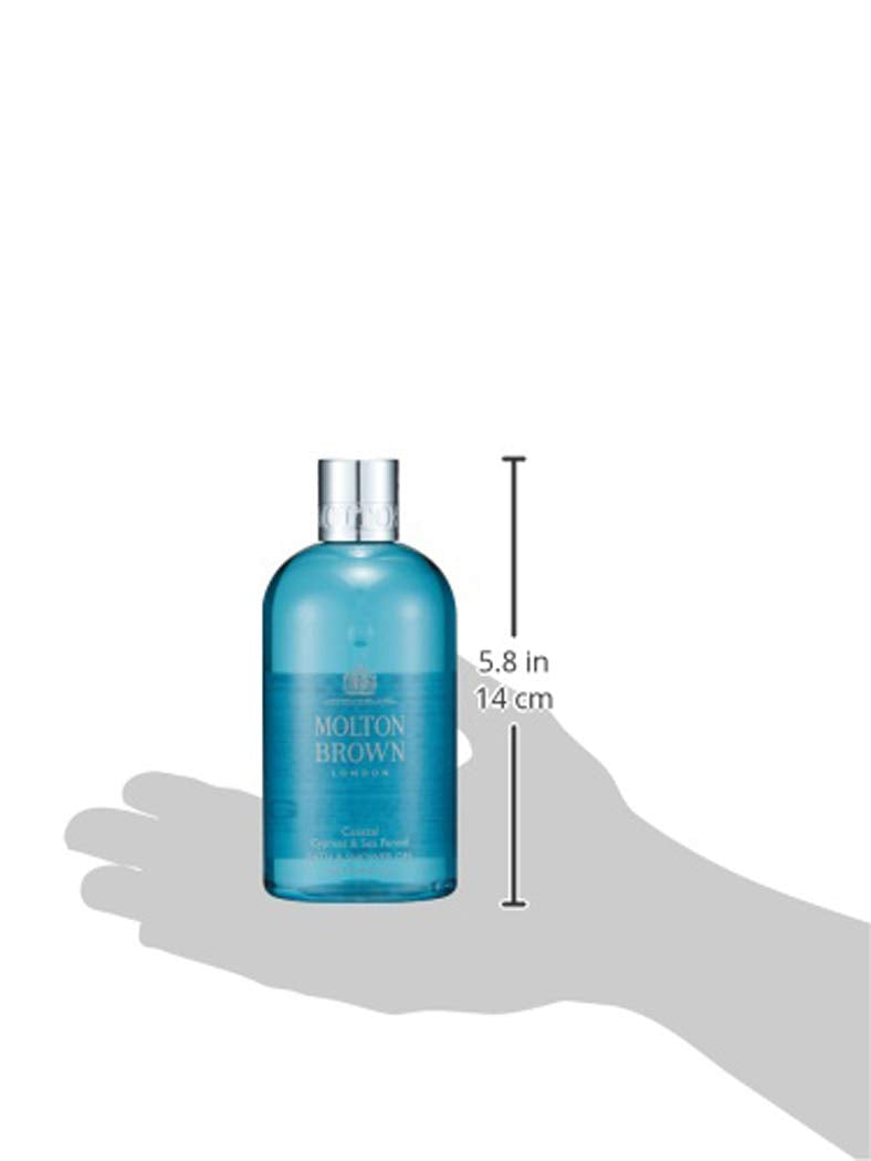 Molton Brown Coastal Cypress & Sea Fennel Bath & Shower Gel 300ml - Refreshing Body Wash for Men & Women - Damaged Box