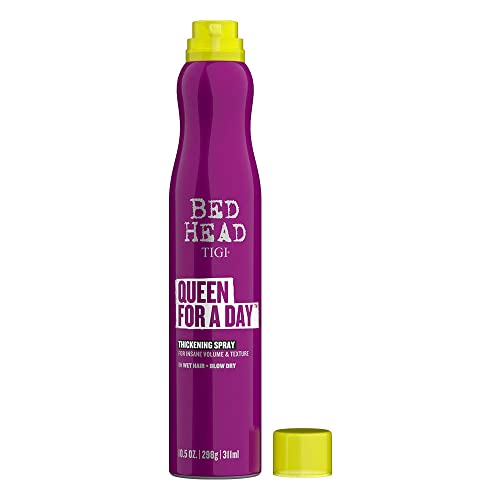 Bed Head by TIGI Queen For a Day Thickening Hair Volume Spray, Texture Spray for Fine, Flat, Thin Hair, Professional Volumising Hair Thickening Products, 311ml