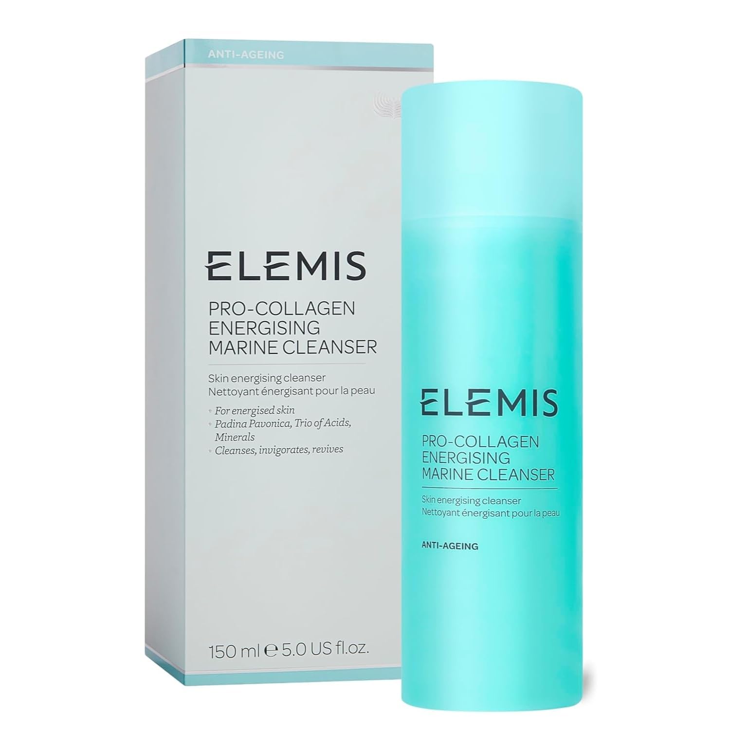 ELEMIS Pro-Collagen Energising Marine Cleanser - Anti-Aging Gel Face Wash for Radiant, Revitalized Skin - Deeply Cleanses Without Drying - 150ml - Damaged Box