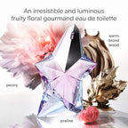 Mugler Angel Eau de Toilette for Women - Luminous Fruity Floral Gourmand Fragrance - Bergamot, Red Fruits, Praline, Patchouli Perfume - Damaged Box