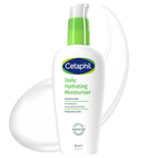 Cetaphil Daily Hydrating Face Moisturiser 88ml - Dry Sensitive Skin, Hyaluronic Acid, Fragrance Free, Lightweight Lotion - Damaged Box