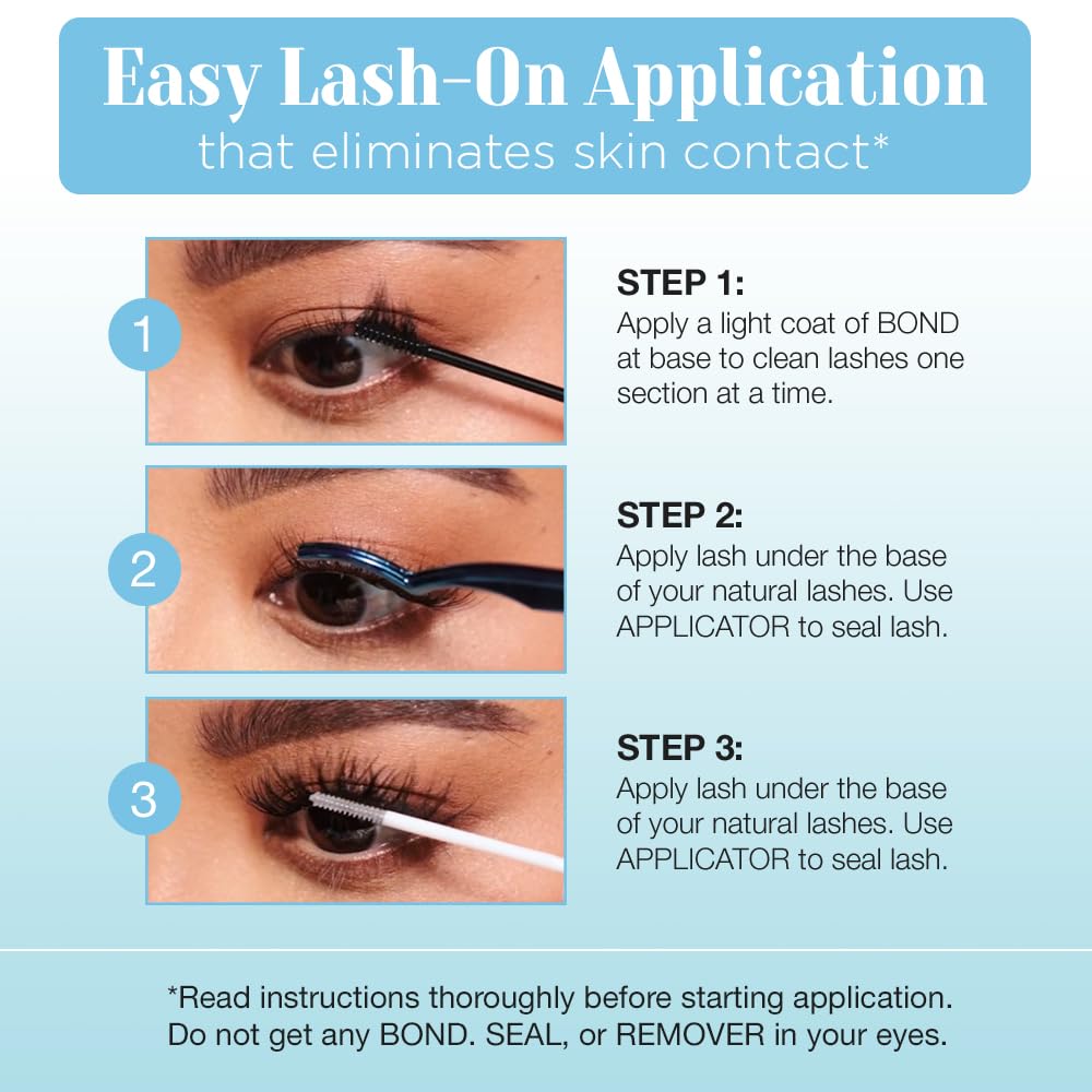 Ardell Seamless Underlash Extensions Wispies Kit, Duo Bond and Seal, 6 Applications (Pack of 1) - Damaged Box