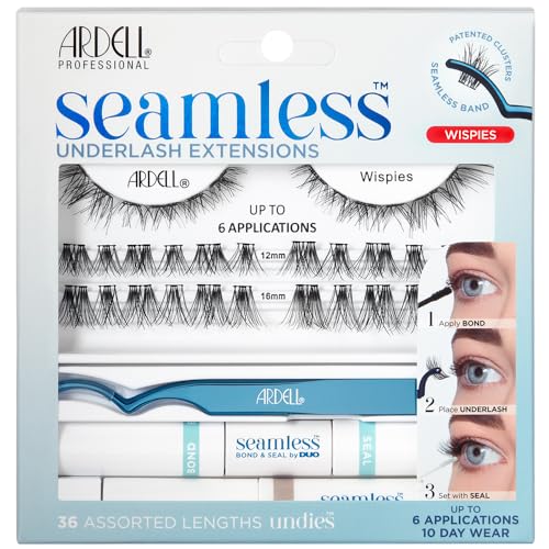 Ardell Seamless Underlash Extensions Wispies Kit, Duo Bond and Seal, 6 Applications (Pack of 1) - Damaged Box