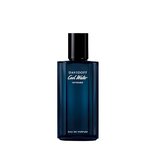 DAVIDOFF Cool Water Intense Eau de Parfum for Him - Oriental Fragrance 75ml - Green Mandarin, Coconut Water, Amber - Damaged Box