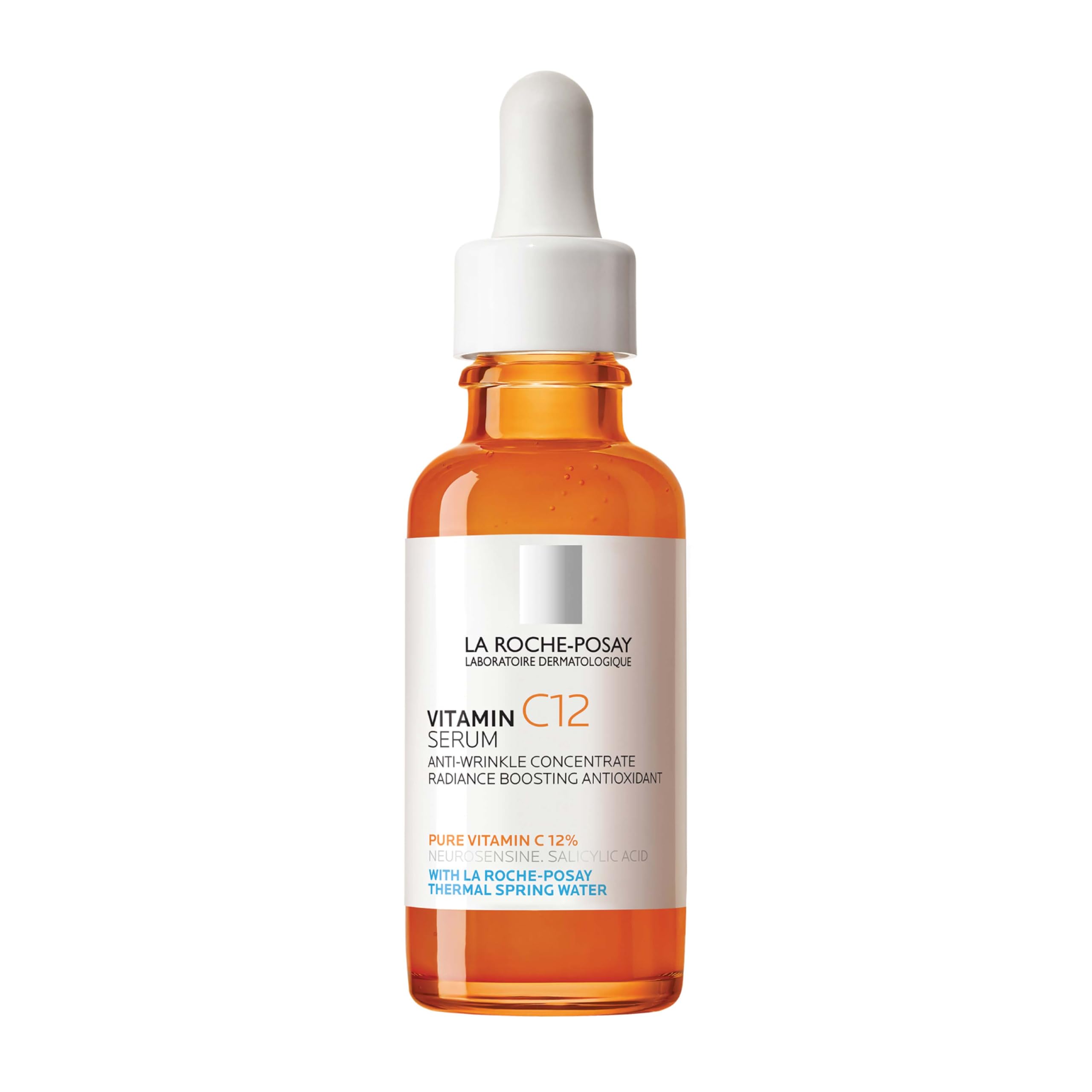La Roche-Posay Pure Vitamin C12 Serum, Anti-Wrinkle Radiance Restoring Face Serum, 12% Pure Vitamin C, Salicylic Acid, Neurosensine, For Sensitive Skin, 30ml - Damaged Box