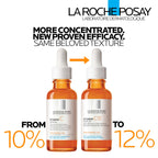 La Roche-Posay Pure Vitamin C12 Serum, Anti-Wrinkle Radiance Restoring Face Serum, 12% Pure Vitamin C, Salicylic Acid, Neurosensine, For Sensitive Skin, 30ml - Damaged Box