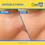 CeraVe Invisible Dry Touch Fluid Face Sunscreen, SPF 50+, Broad Spectrum UVB UVA Protection Sun Cream With 3 Essential Ceramides, Niacinamide, Normal to Oily Skin, Oil Control, Matte Finish, 50ml - Damaged Box
