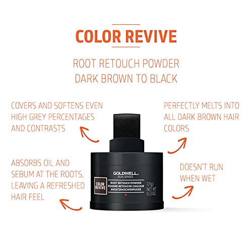 Goldwell Dualsenses Colour Revive Root Touch Up Dark Brown, Covers Root Regrowth 3.7g - Damaged Box