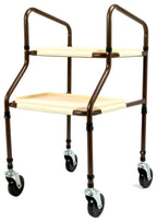 NRS Healthcare M03792 Home Helper Trolley - Standard Walking Aid with Wheels & Trays for Elderly & Disabled - Like New