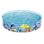 Bestway Fill 'N' Fun Kids Paddling Pool - 96" x 18" Round Outdoor Garden Swimming Pool 55031 - Damaged Box