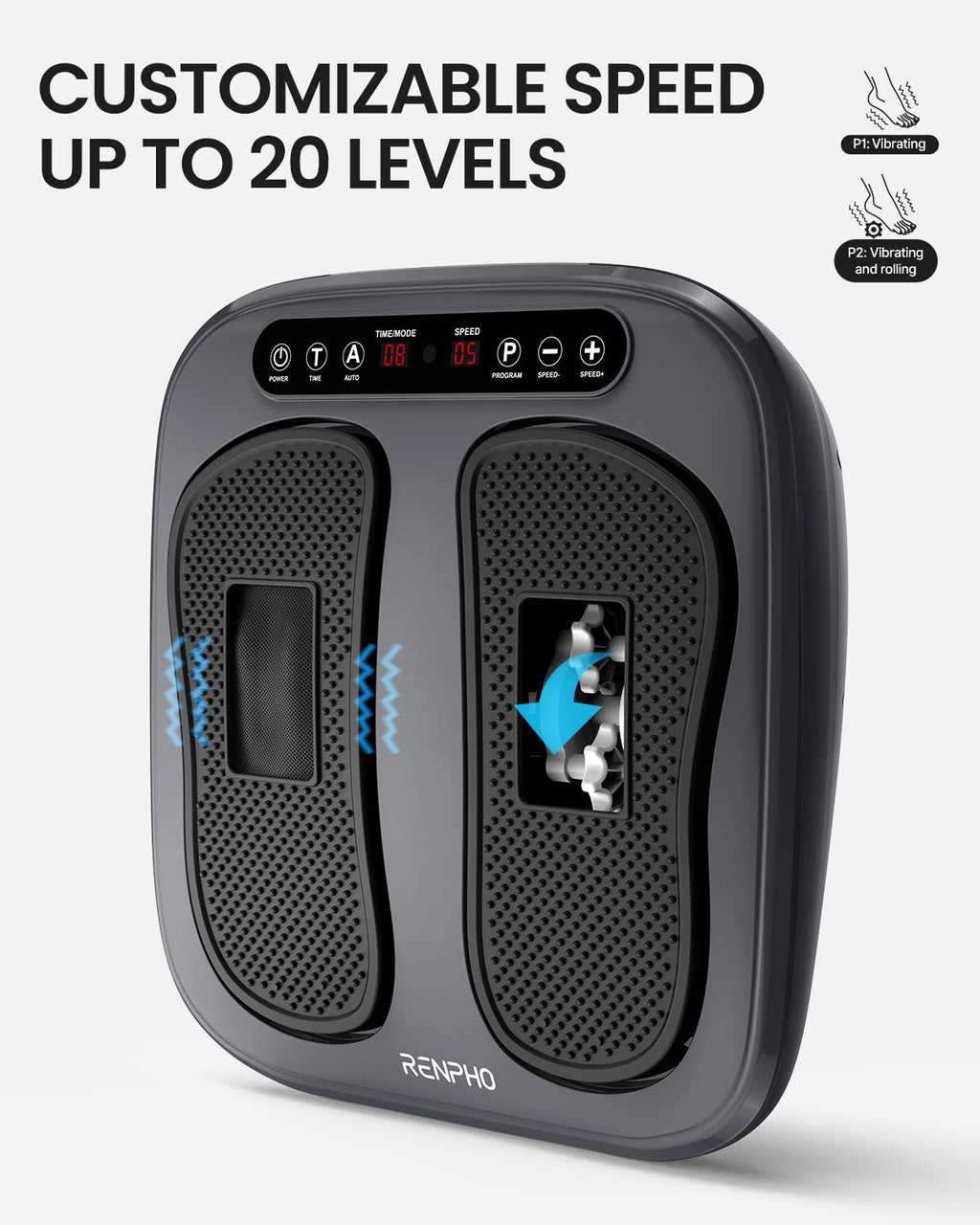RENPHO Vibrating Shiatsu Calf Leg Massager with Remote - 2 Programs, 3 Auto Modes for Home Office - Very Good
