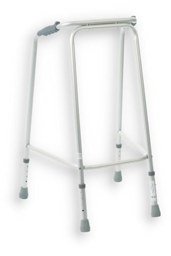 Lightweight Aluminium Walking Frame - Height Adjustable, Ergonomic Grips, Non-Slip Ferrules, Small S63207.S - Very Good